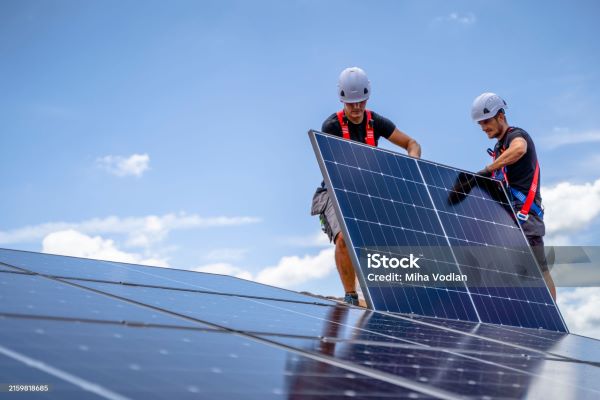 Roof top solar system installation